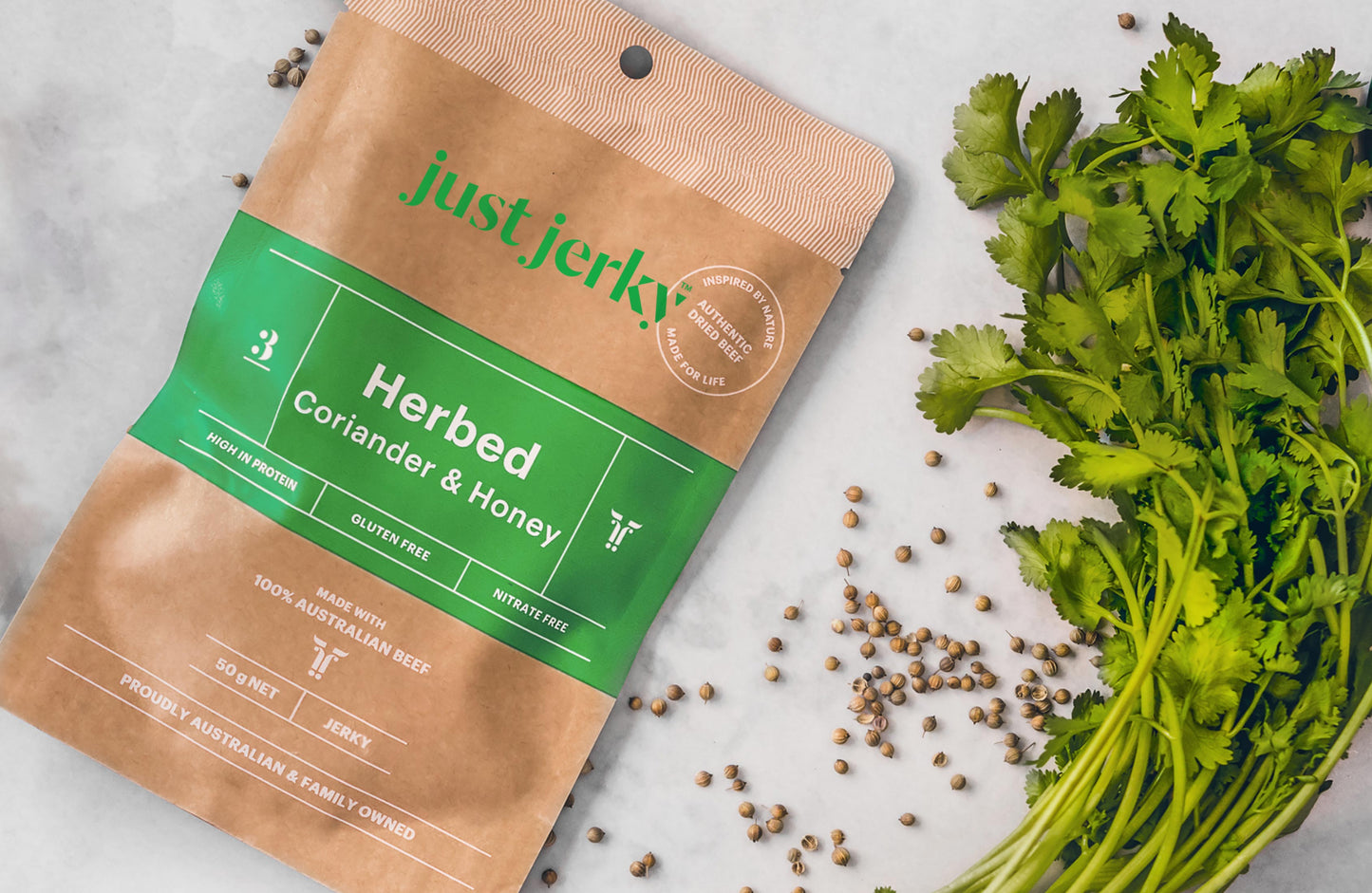 Herbed Beef Jerky - Corriander & Honey
